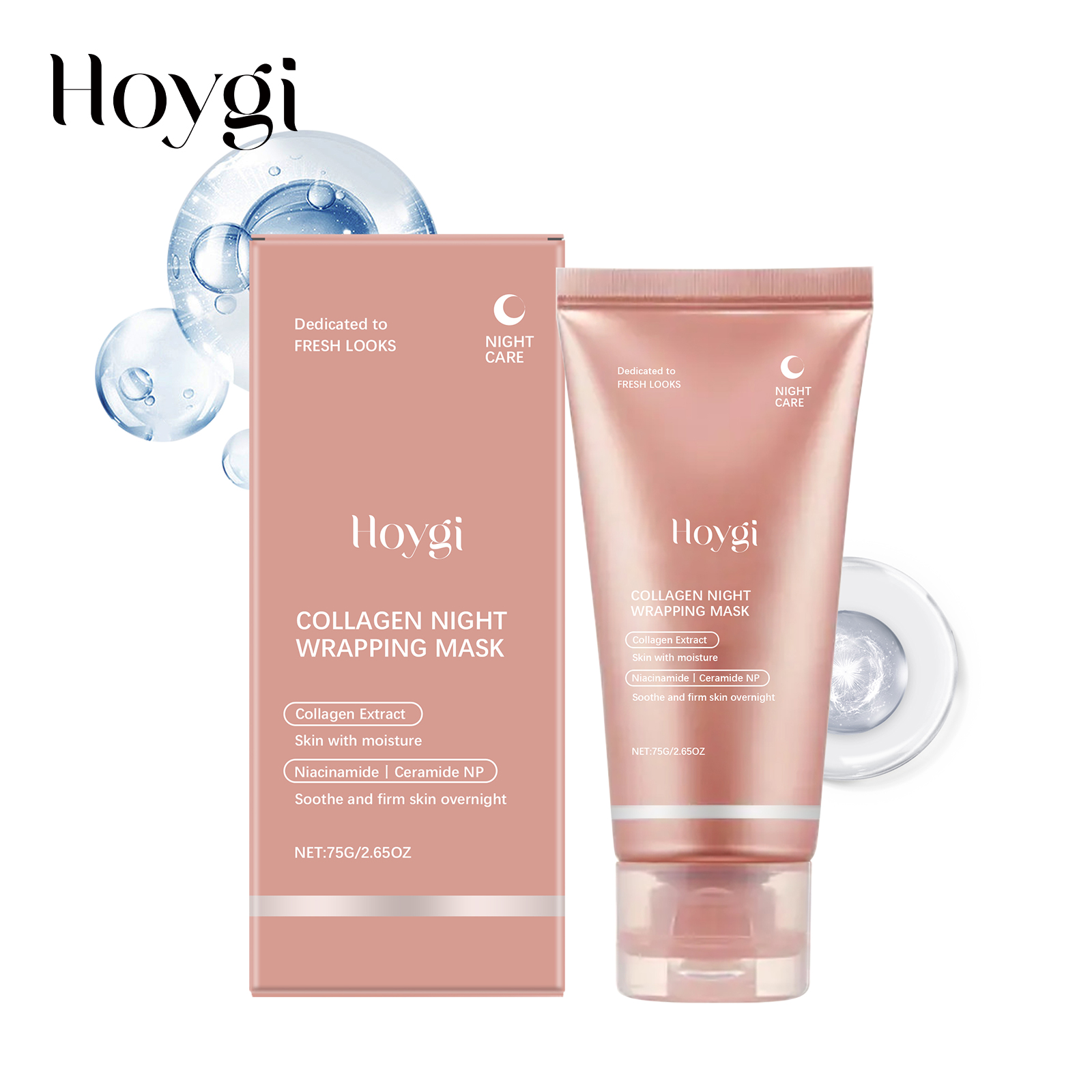 Ceramide Moisturizer - มาส์กคอลลาเจนกลางคืน 75 กรัม ช่วยยกกระชับ เติมความชุ่มชื้น บำรุงผิวให้กระจ่างใส