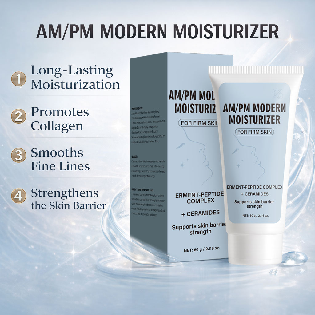 Ceramide Moisturizer - AM/PM โมเดิร์น มอยส์เจอไรเซอร์ ครีมบำรุงผิวหน้า ผสมเปปไทด์และเซราไมด์ สำหรับผิวแห้ง