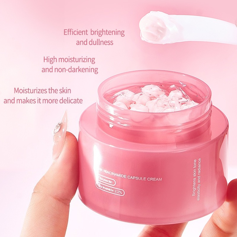 ครีมแคปซูลคอลลาเจนสีชมพูผสมไนอ - Skincare Niacinamide บทวิจารณ์และราคา